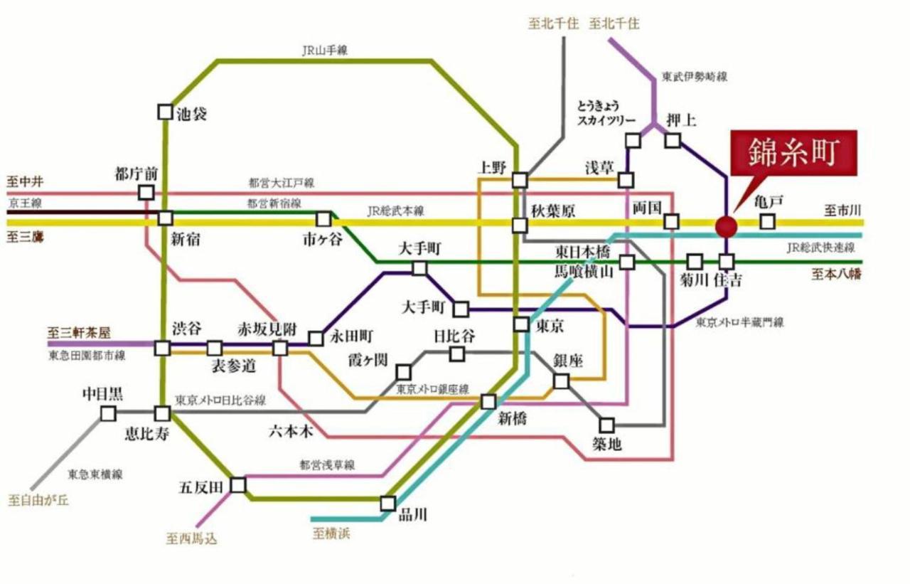 錦糸町ハウス Apartment Tokyo Luaran gambar